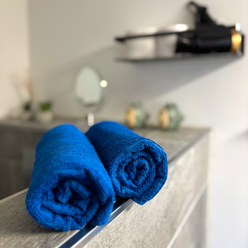 Blick ins Badezimmer